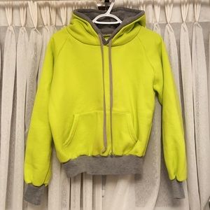 Green hoodie